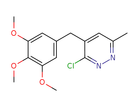 Molecular Structure of 847025-41-6 (Pyridazine, 3-chloro-6-methyl-4-[(3,4,5-trimethoxyphenyl)methyl]-)