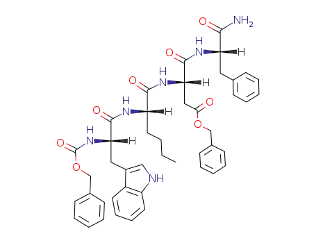 Molecular Structure of 65864-26-8 (Z-Trp-Nle-Asp(OBzl)-Phe-NH<sub>2</sub>)