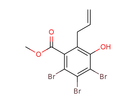 Benzoic acid, 2,3,4-tribromo-5-hydroxy-6-(2-propen-1-yl)-, methyl ester