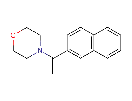 Molecular Structure of 850939-78-5 (Morpholine, 4-[1-(2-naphthalenyl)ethenyl]-)