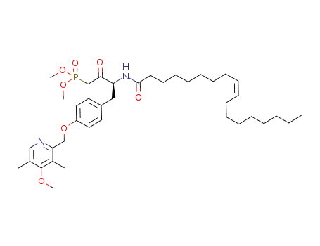 {4-[4-(4-methoxy-3,5-dimethyl-pyridin-2-ylmethoxy)-phenyl]-3-octadec-9-enoylamino-2-oxo-butyl}-phosphonic acid dimethyl ester