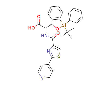 3-(<i>tert</i>-butyl-diphenyl-silanyloxy)-2-[(2-pyridin-4-yl-thiazole-4-carbonyl)-amino]-propionic acid
