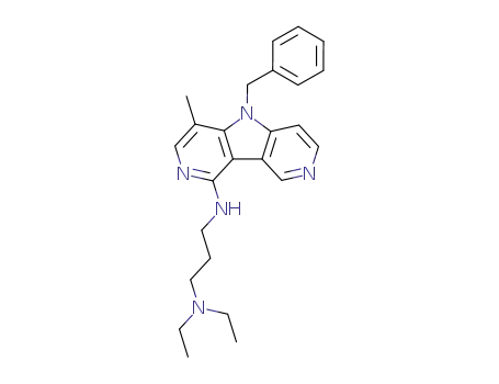 (γ-diethylamino)propylamino-1 methyl-4 benzyl-5-5H-pyrido<3',4':4,5>pyrrolo<3,2-c>pyridine