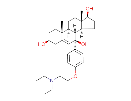 7α-(4-(2-N,N-diethylaminoethoxy)phenyl)androst-5-ene-3β,7β,17β-triol