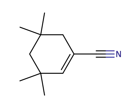 Molecular Structure of 63261-34-7 (1-Cyclohexene-1-carbonitrile, 3,3,5,5-tetramethyl-)
