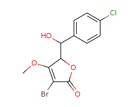 2(5H)-Furanone,
3-bromo-5-[(4-chlorophenyl)hydroxymethyl]-4-methoxy-