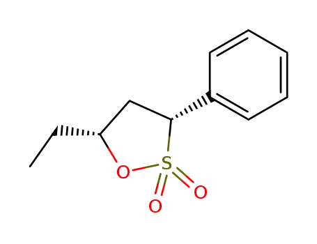 Molecular Structure of 637775-88-3 (1,2-Oxathiolane,5-ethyl-3-phenyl-,2,2-dioxide,(3R,5R)-(9CI))
