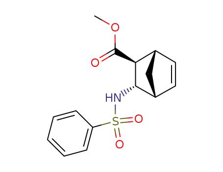 Molecular Structure of 139434-98-3 ((1S,2S,3S,4R)-2-carbomethoxy-3-phenylsulfonylaminobicyclo<2.2.1>hept-5-ene)
