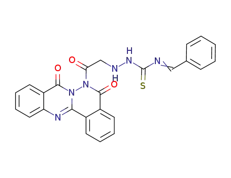 6H-Phthalazino[1,2-b]quinazoline-5,8-dione,
6-[[2-[[(phenylmethylene)amino]thioxomethyl]hydrazino]acetyl]-