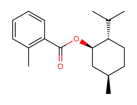 Molecular Structure of 68326-55-6 ((1R,2S,2S,5R)-2-isopropyl-5-methylcyclohexyl-1-(2'-methylbenzoate))