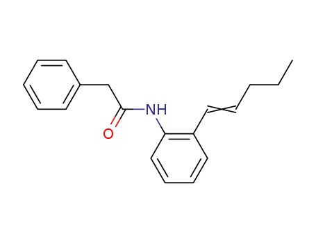 Molecular Structure of 785815-14-7 (Benzeneacetamide, N-[2-(1-pentenyl)phenyl]-)