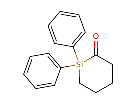 1,1-diphenyl-1-silacyclohexanone-2