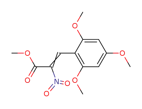 Molecular Structure of 111705-27-2 (2-Propenoic acid, 2-nitro-3-(2,4,6-trimethoxyphenyl)-, methyl ester, (Z)-)