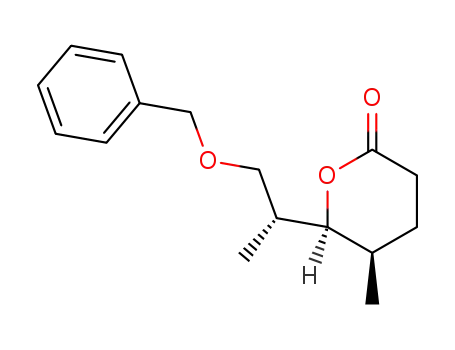 <5R,6S,(S)>-6-<3-(benzyloxy)propyl>-5-methyltetrahydro-2-pyranone