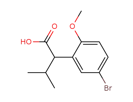 2-(5-bromo-2-methoxy-phenyl)-3-methyl-butyric acid