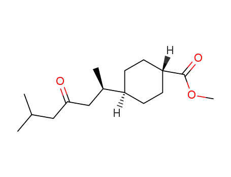 4-((R)-1,5-Dimethyl-3-oxo-hexyl)-cyclohexanecarboxylic acid methyl ester