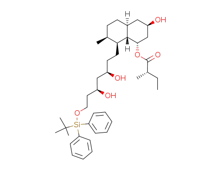 (S)-2-Methyl-butyric acid (1S,3R,4aS,7S,8S,8aS)-8-[(3R,5S)-7-(tert-butyl-diphenyl-silanyloxy)-3,5-dihydroxy-heptyl]-3-hydroxy-7-methyl-decahydro-naphthalen-1-yl ester