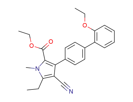 4-cyano-3-(2'-ethoxy-biphenyl-4-yl)-5-ethyl-1-methyl-1<i>H</i>-pyrrole-2-carboxylic acid ethyl ester