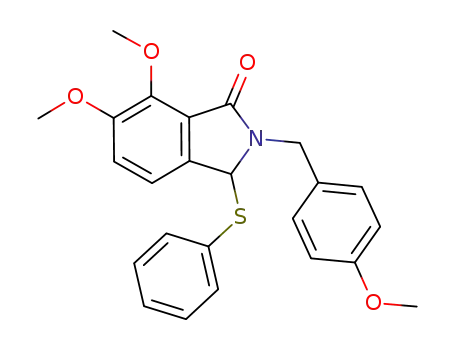 1H-Isoindol-1-one,
2,3-dihydro-6,7-dimethoxy-2-[(4-methoxyphenyl)methyl]-3-(phenylthio)-