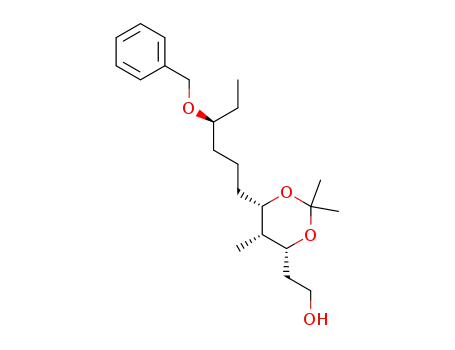 2-[(4R,5R,6S)-6-((S)-4-Benzyloxy-hexyl)-2,2,5-trimethyl-[1,3]dioxan-4-yl]-ethanol