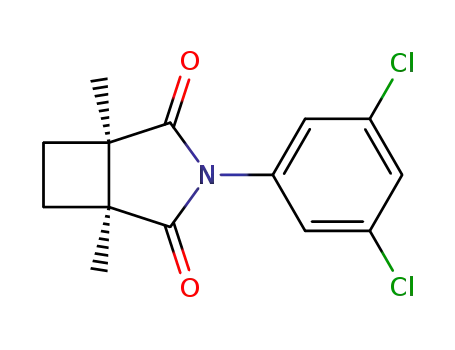 Molecular Structure of 76811-69-3 (cis-N-(3,5-dichlorophenyl)-1,5-dimethyl-3-azabicyclo<3.2.0>heptane-2,4-dione)