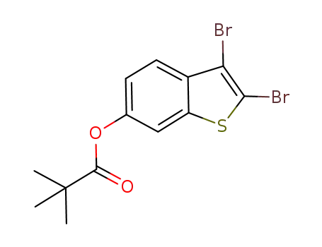 Propanoic acid, 2,2-dimethyl-, 2,3-dibromobenzo[b]thien-6-yl ester