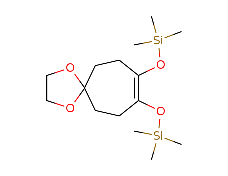 Molecular Structure of 19719-89-2 (Silane, [1,4-dioxaspiro[4.6]undec-8-ene-8,9-diylbis(oxy)]bis[trimethyl-)