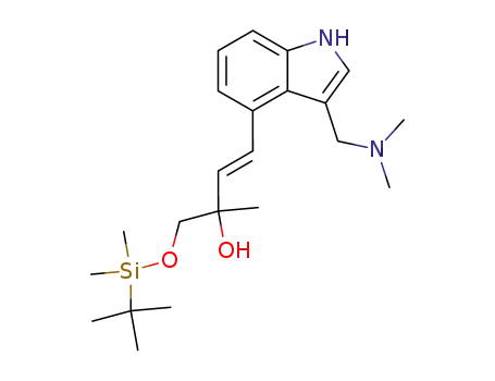 3-Buten-2-ol,
4-[3-[(dimethylamino)methyl]-1H-indol-4-yl]-1-[[(1,1-dimethylethyl)dimeth
ylsilyl]oxy]-2-methyl-, (E)-
