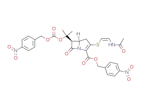 4-nitrobenzyl (5R,6R)-3-[(Z)-2-acetamidovinyl-thio]-6-[1-methyl-1-(4-nitrobenzyloxycarbonyloxy)ethyl]-7-oxo-1-azabicyclo [3.2.0] hept-2-ene-2-carboxylate