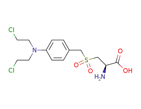3-(p-(Bis(2-chloroethyl)amino)benzylsulfonyl)-L-alanine