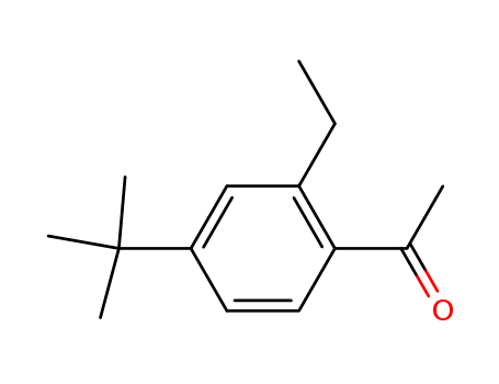 Molecular Structure of 100862-89-3 (1-(2-ethyl-4-<i>tert</i>-butyl-phenyl)-ethanone)