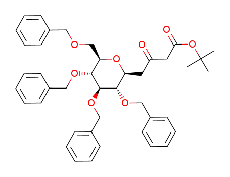 tert-butyl 3-oxo-4-(2',3',4',6'-tetra-O-benzyl-β-D-glucopyranosyl)butanoate