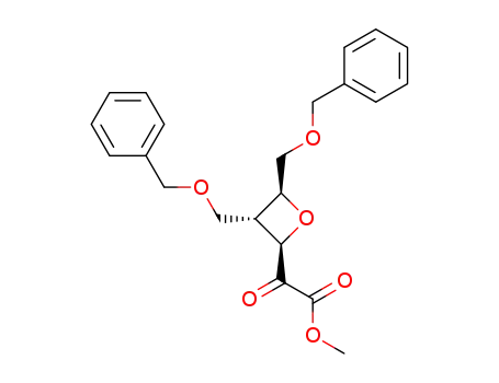 ((2R,3R,4S)-3,4-Bis-benzyloxymethyl-oxetan-2-yl)-oxo-acetic acid methyl ester