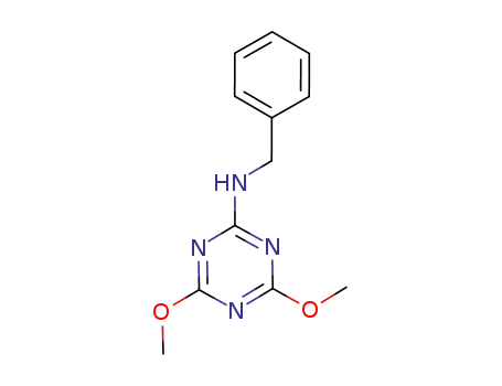 Molecular Structure of 30358-00-0 (N-benzyl-4,6-dimethoxy-1,3,5-triazin-2-amine)
