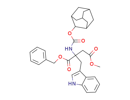 methyl-(+/-)-β-<(phenylmethoxy)carbonyl>-β-<<(tricycl<3.3.1.1>dec-2-yloxy)carbonyl>amino>-1H-indole-3-butanoate