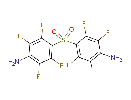 Molecular Structure of 138530-75-3 (Benzenamine, 4,4'-sulfonylbis[2,3,5,6-tetrafluoro-)