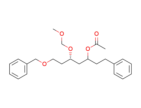 Acetic acid (S)-5-benzyloxy-3-methoxymethoxy-1-phenethyl-pentyl ester