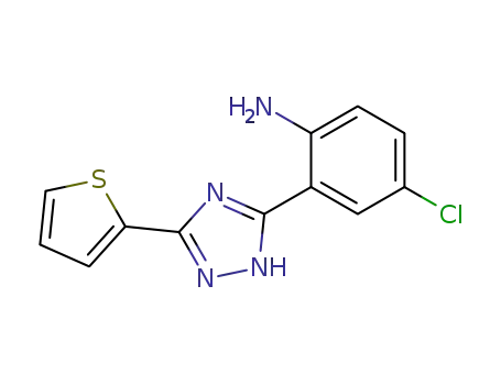 5-(2-amino-5-chlorophenyl)-3-(2-thienyl)-1H-1,2,4-triazole