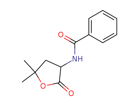 Molecular Structure of 58178-41-9 (N-(5,5-Dimethyl-2-oxotetrahydrofuran-3-yl)benzamide)