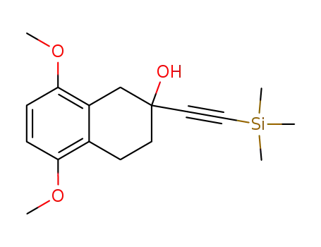 2-Naphthalenol,
1,2,3,4-tetrahydro-5,8-dimethoxy-2-[(trimethylsilyl)ethynyl]-