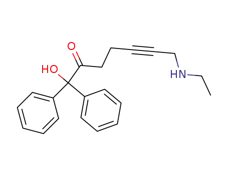 1,1-Diphenyl-1-hydroxy-7-ethylaminohept-5-yn-2-one