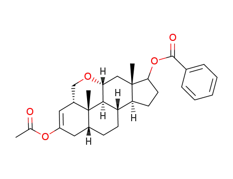 Benzoic acid (3aS,5aR,6aS,9aS,9bS,11aR,11bR,11cS)-2-acetoxy-6a,11b-dimethyl-3a,5a,6,6a,7,8,9,9a,9b,10,11,11a,11b,11c-tetradecahydro-1H,4H-5-oxa-cyclopenta[a]pyren-7-yl ester