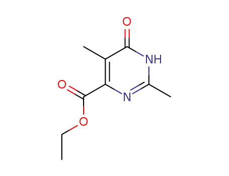 Molecular Structure of 74536-25-7 (ethyl 2,5-dimethyl-6-oxo-3,6-dihydropyrimidine-4-carboxylate)