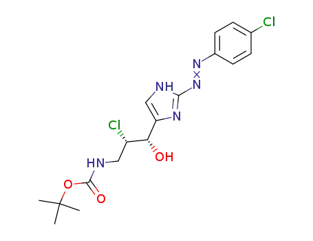 {(2S,3S)-2-Chloro-3-[2-(4-chloro-phenylazo)-1H-imidazol-4-yl]-3-hydroxy-propyl}-carbamic acid tert-butyl ester