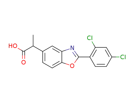 2-(2,4-Dichlorophenyl)-alpha-methyl-5-benzoxazoleacetic acid
