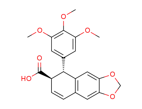 (5R,6R)-5-(3,4,5-Trimethoxy-phenyl)-5,6-dihydro-naphtho[2,3-d][1,3]dioxole-6-carboxylic acid