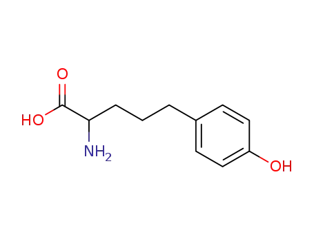Molecular Structure of 62732-56-3 (Benzenepentanoic acid, a-amino-4-hydroxy-)