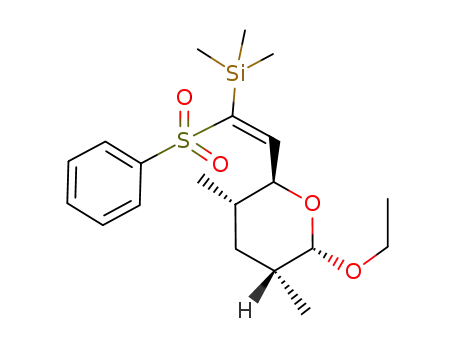 [(Z)-1-Benzenesulfonyl-2-((2S,3S,5R,6S)-6-ethoxy-3,5-dimethyl-tetrahydro-pyran-2-yl)-vinyl]-trimethyl-silane