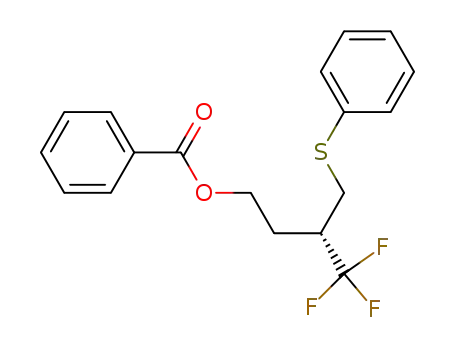 1-Butanol, 4,4,4-trifluoro-3-[(phenylthio)methyl]-, benzoate, (S)-