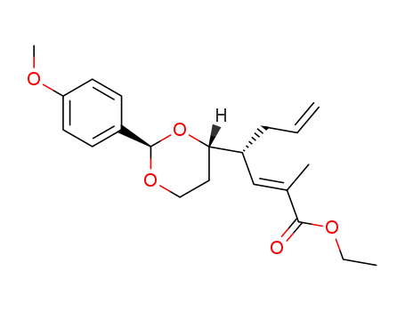 (E)-(R)-4-[(2R,4S)-2-(4-Methoxy-phenyl)-[1,3]dioxan-4-yl]-2-methyl-hepta-2,6-dienoic acid ethyl ester